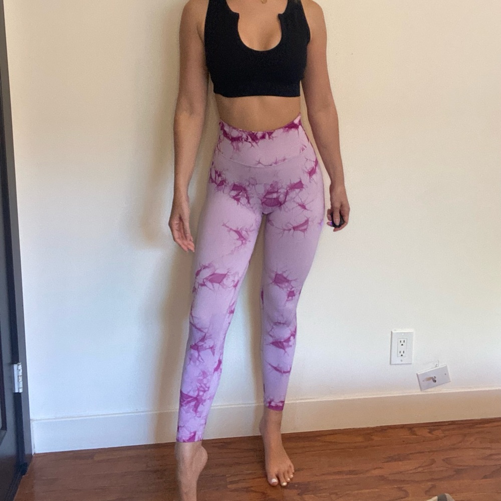 Pink TieDye Athletic leggings